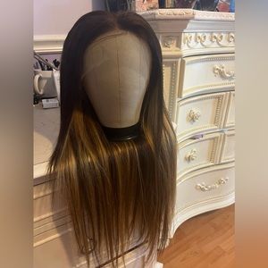 30 inch highlight human hair wig